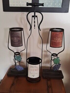 3 Pc Decorative Wine Bottle Holders